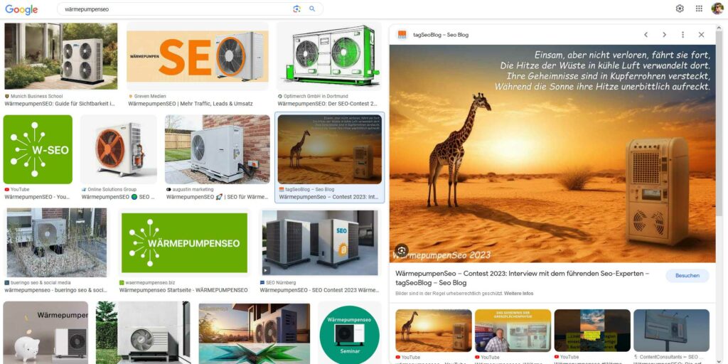 Wärmepumpen-Seo-Contest (Bilder)