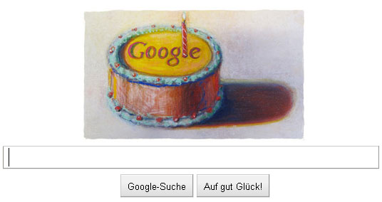 Google Doodle zum 12. Geburtstag