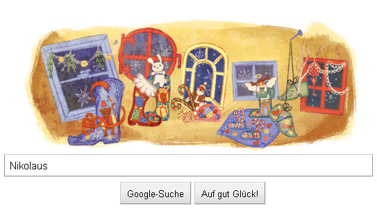 Google-Doodle Nikolaus