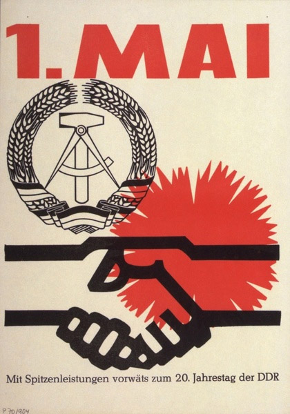 1. Mai Plakat (20. Jahrestag, DDR) 
