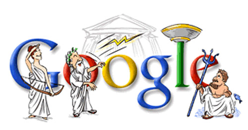 Eröffnungsfeier Athen 2004 (Google Doodle)