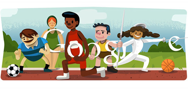 Eröffnungsfeier London 2012 (Google Doodle)