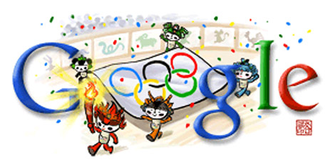 Eröffnungsfeier Peking 2008 (Google Doodle)