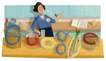 Die Google Buchstaben im Julia Child Menü