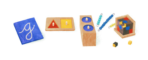 Maria Montessori Google Doodle