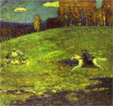 "Der blaue Reiter" Bild von Wassily Kandinsky (1903) Quelle: Wikipedia