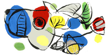 Karel Appel Doodle (25. April 2011)