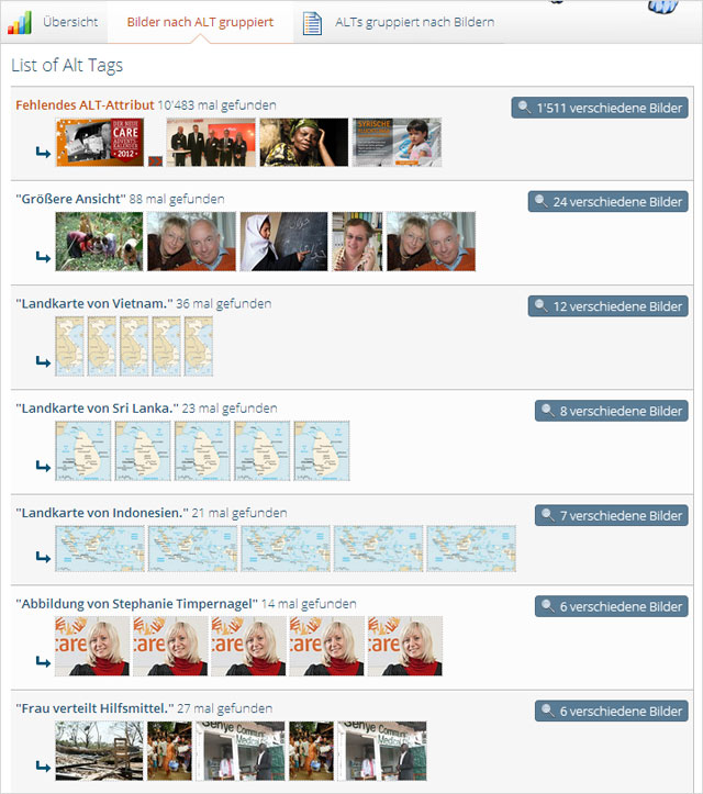 Onpage.org: Bilder mit identischen Alt-Texten