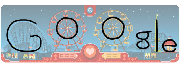 Georg Ferris Doodle: Google Schriftzug