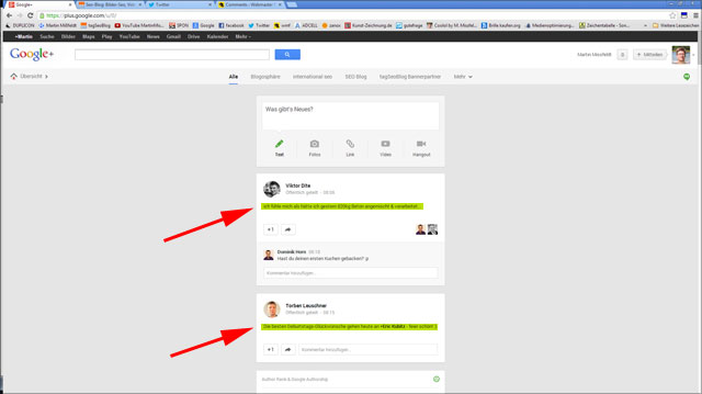 Google+ Layout einspaltig - vollkommen uneffektive Platznutzung