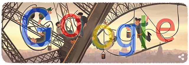 Eiffelturm Google Doodle