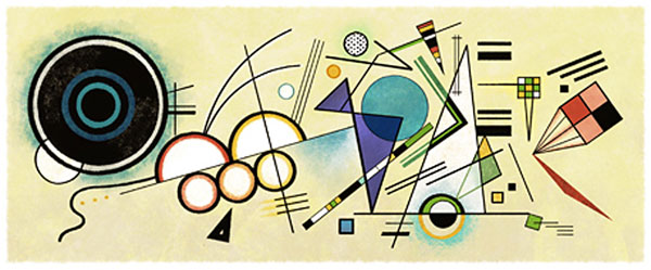 Wassily Kandinsky - Google Doodle am 4. Dezember 2012