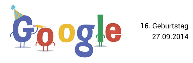 Google Geburtstag Doodle 16