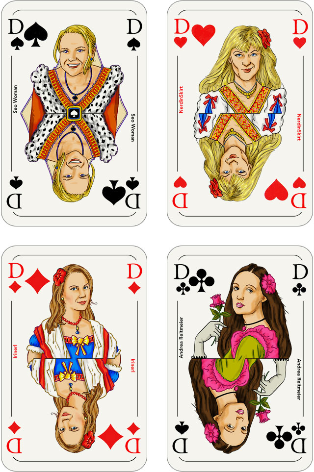 Seo-Kartenspiel: Damen