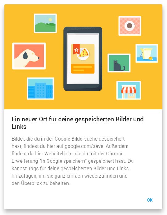 Bilder nun bei Google-Safe abspeichern...