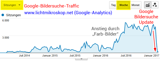 Verluste durch Google Bildersuche