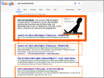 Google Answer-Box: Text und Bild (?)