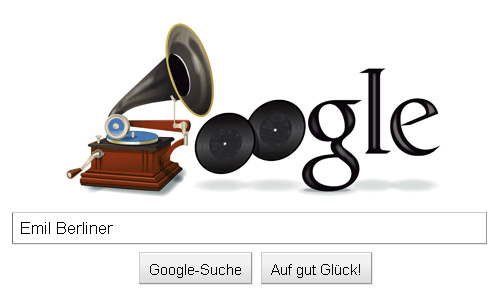 Google-Doodle zu Ehren des Erfinders Emil Berliner