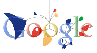 Die Google-Buchstaben im Calder-Doodle