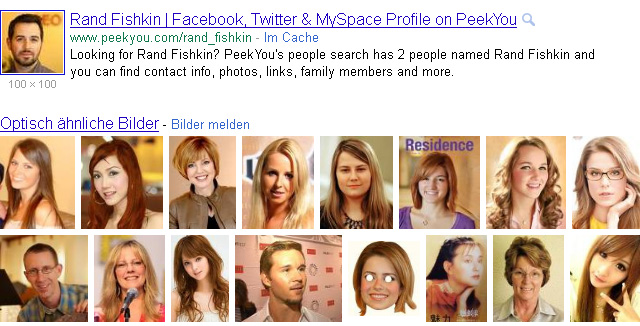 Rand Fishkin: optisch ähnliche Bilder (sagt die Google Bilder-mit-Bildern-Suche)