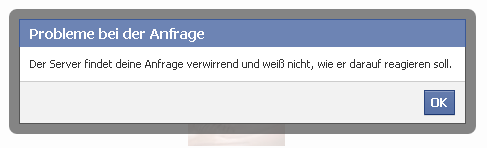 Bild bei faceBook löschen? Der Server findet so eine Anfrage verwirrend!