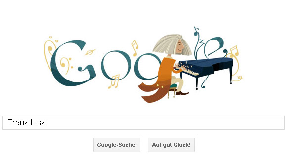 Franz Liszt Google Doodle
