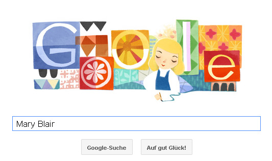 Mary Blair Google Doodle - Farbenfroh, kräftig und klar.