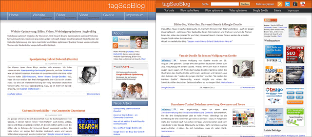 tagSeoBlog Redesign August 2011