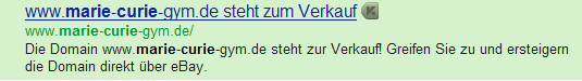 Curie Domain zum Verkauf - von Pos. 29 auf Pos. 16 geklettert