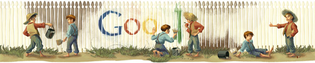 Mark Twain Google Doodle