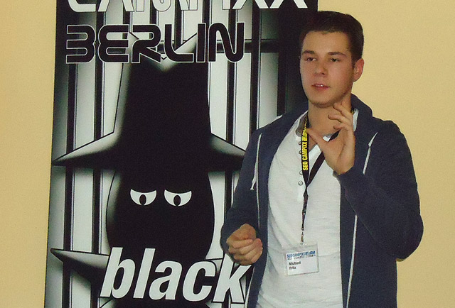 Michael Fritz - nur zufällig neben dem Black-Poster