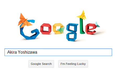 Akira Yoshizawa Origami Google doodle
