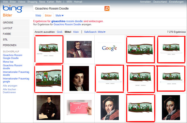 Bing Bildersuche: "Joachino Rossini Doodle" Bing Bildersuche: "Joachino Rossini Doodle"