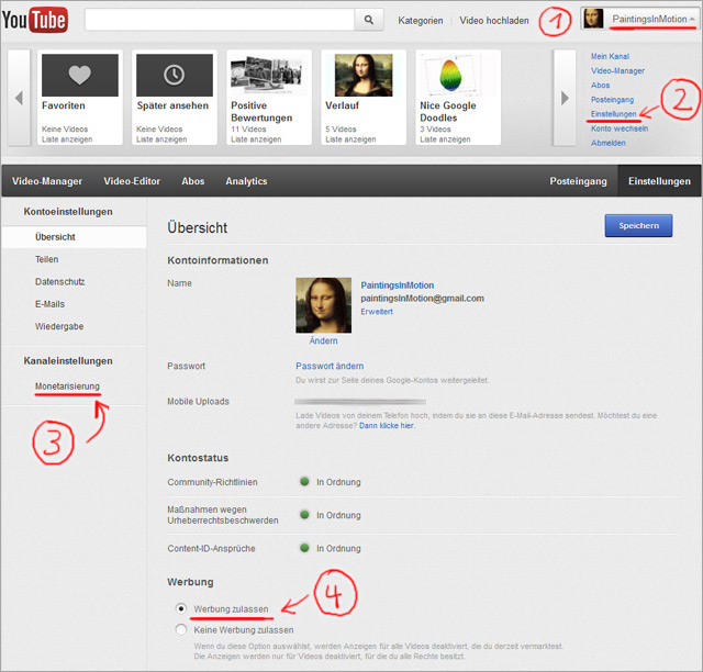 YouTube Videos monetarisieren - Schritt für Schritt